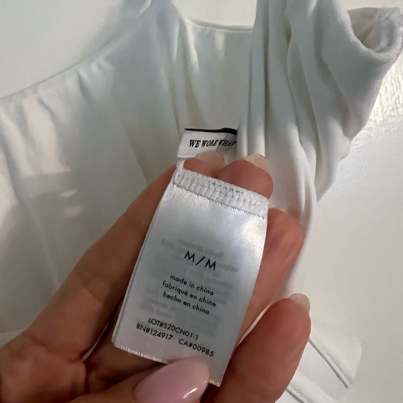 WeWoreWhat one piece with belt white swimwear! - Picture 4 of 4